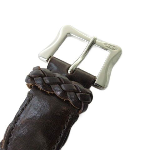 専用　J&M DAVIDSON 編み込みレザーベルト 95/38 J&M DAVIDSON レザー 編み込みメッシュベルト 38MM J&M DAVIDSON