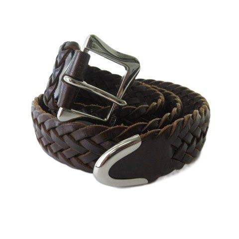 ジェイ&エムデヴィッドソン J&M Davidson ベルト 編み込み レザー