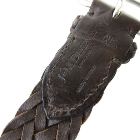 ジェイ&エムデヴィッドソン J&M Davidson ベルト 編み込み レザー