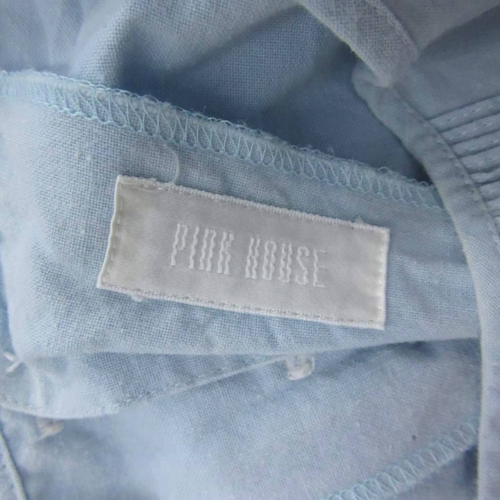 ピンクハウス PINK HOUSE カットソー 青 ブルー 半袖 フリル /SM49