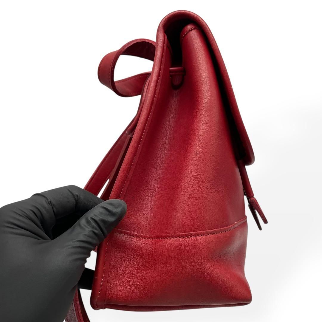 オールドコーチ　リュック　超美品 極美品 COACH オールドコーチ リュック レザー レッド 9960 - メルカリ