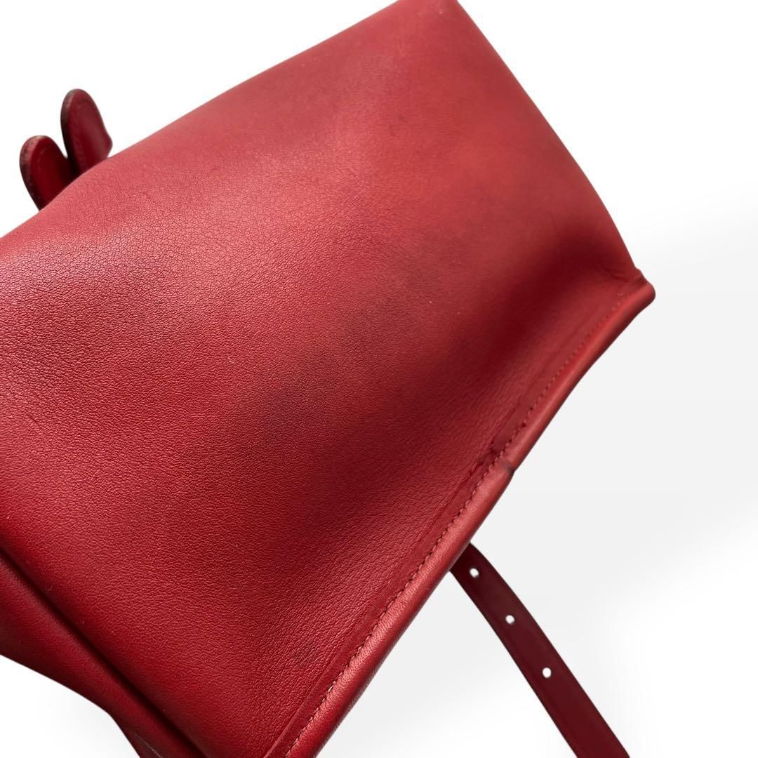 極美品 COACH オールドコーチ リュック レザー レッド 9960 - メルカリ