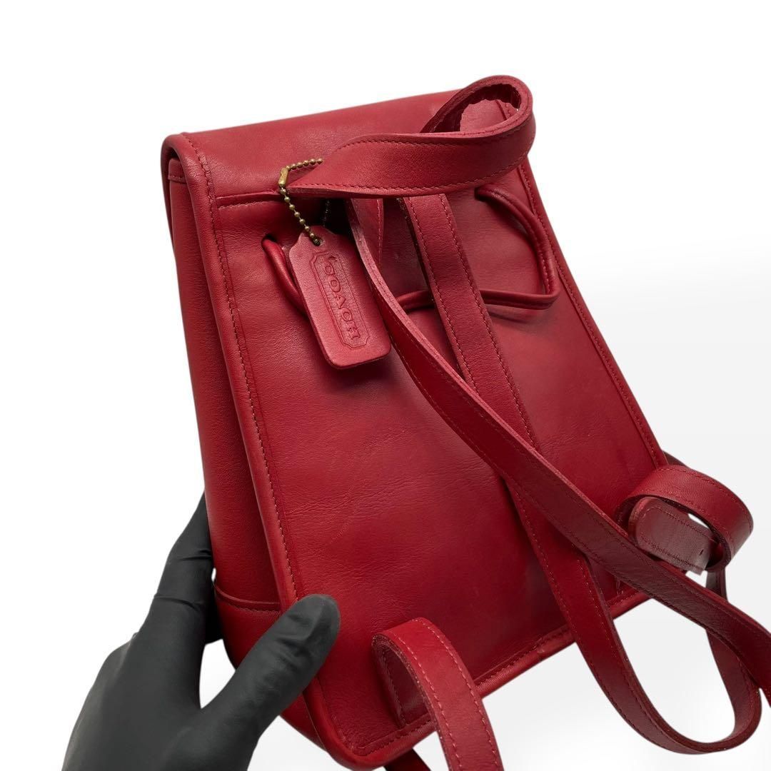 COACH コーチ　オールドコーチ　90S リュック　レッド　F5C-9960 COACH コーチ オールドコーチ 90S リュック レッド F5C-9960