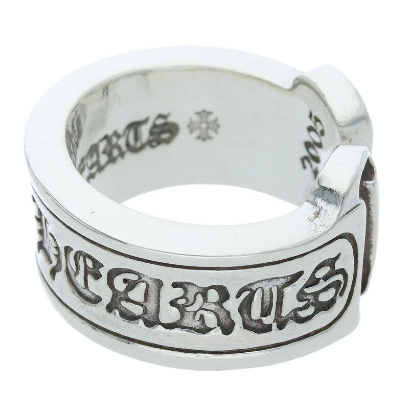 クロムハーツ LG SCROLL LABEL/ラージスクロールラベル シルバーリング