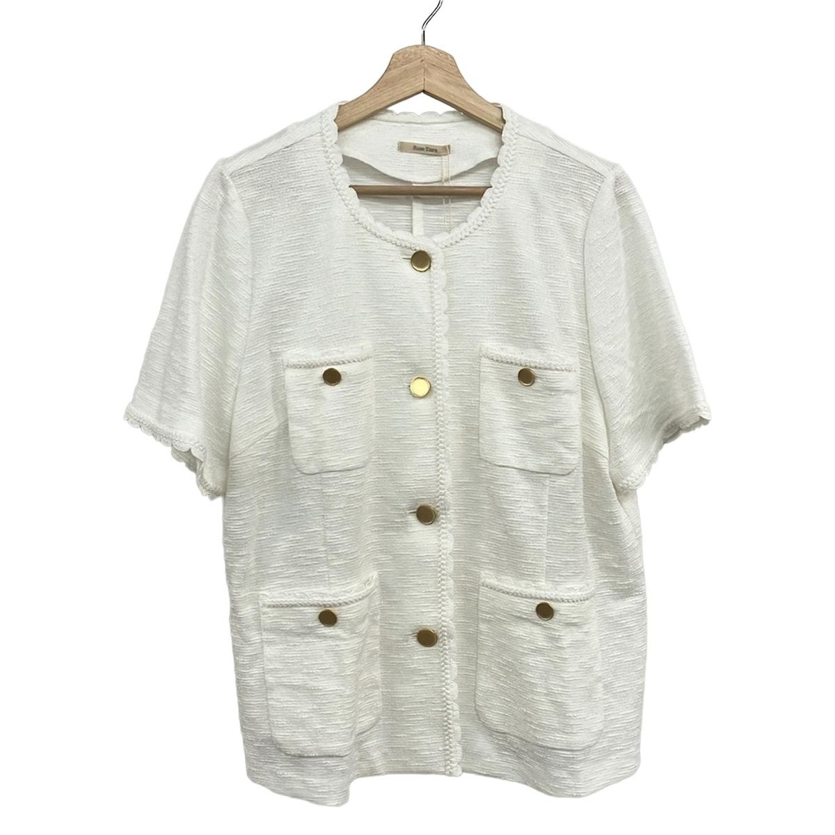 Rose Tiara(ローズティアラ) ジャケット サイズ46 XL レディース - 白