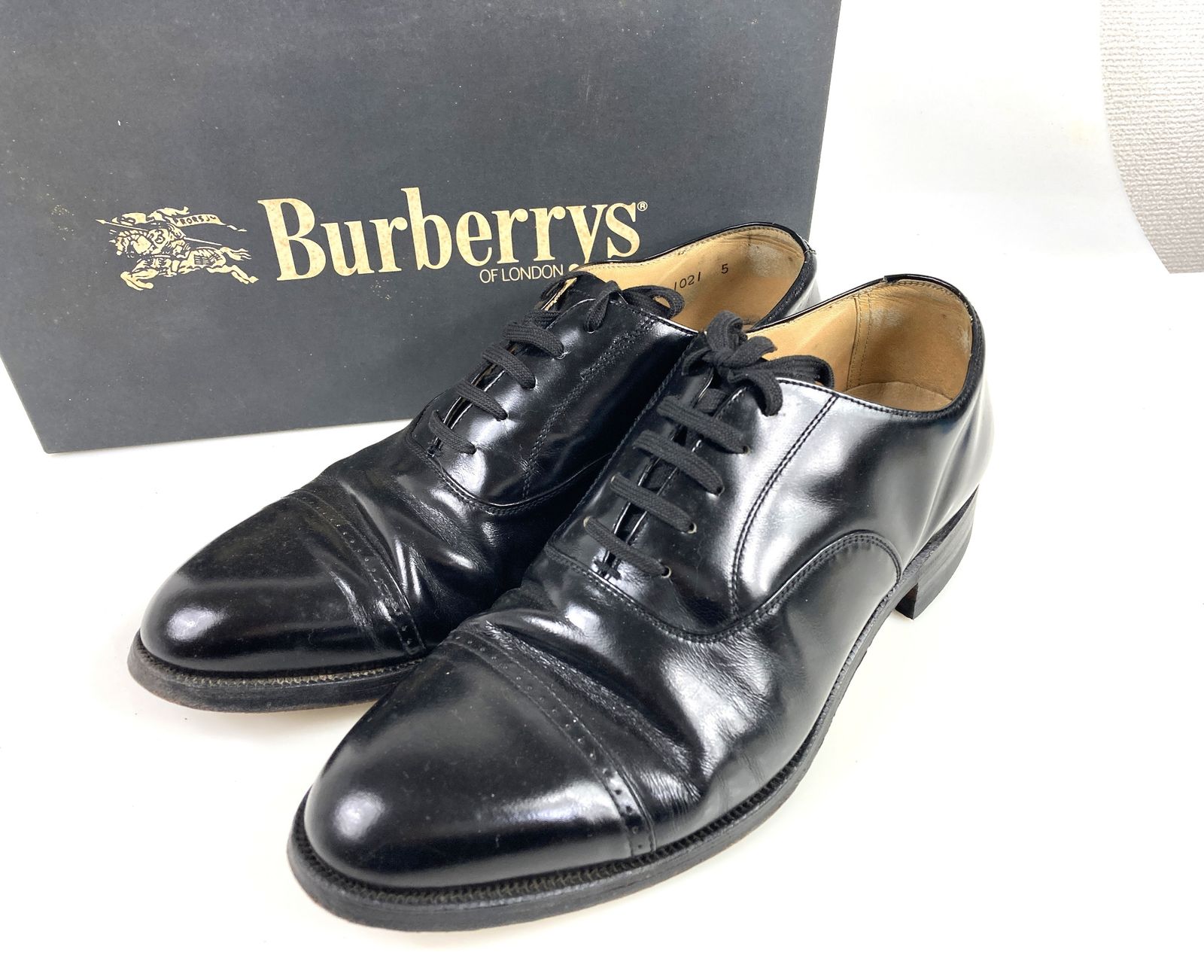 バーバリー Burberrys ストレートチップ ビジネスシューズ レザー BU