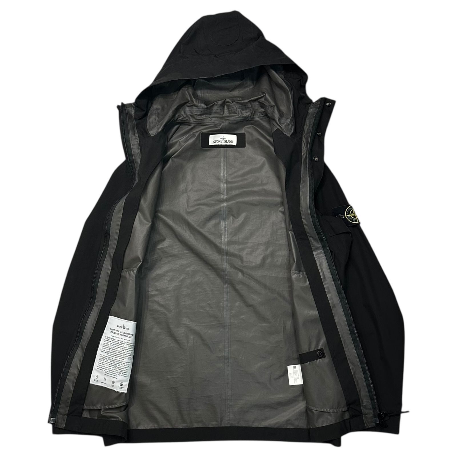 Stone Island Jacket Hooded Gore-Tex | STONE GORE-TEX - Down Black 