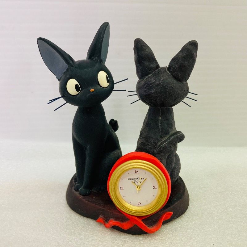 希少品】【動作未確認】魔女の宅急便 ジジ ミニ置時計 置物 時計