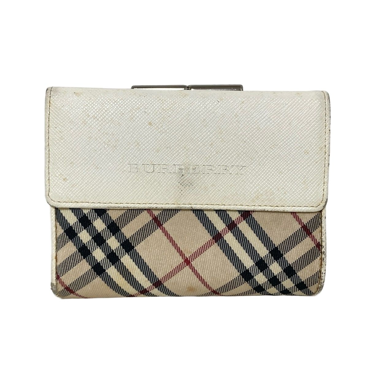 BURBERRY/Burberry(バーバリー) 3つ折り財布 アイボリー×ベージュ