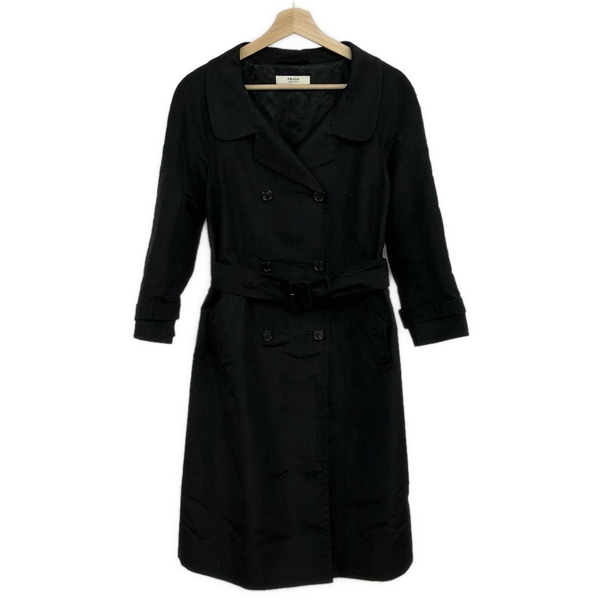 PRADA(プラダ) トレンチコート サイズ38 S レディース - 黒 長袖