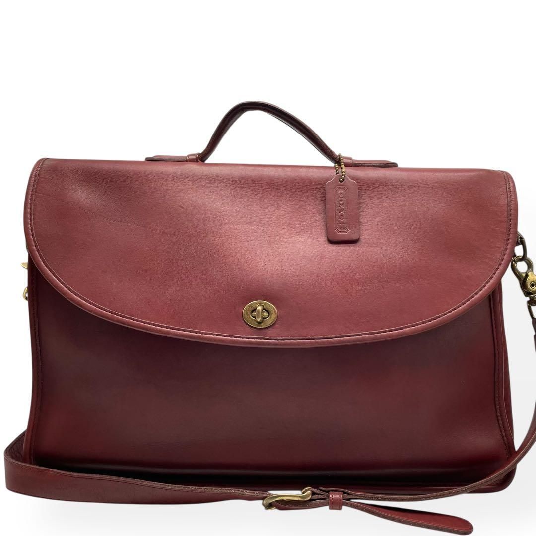 美品　COACH オールドコーチ　2way ビジネスバッグ　USA製　希少カラー 美品 COACH オールドコーチ 2way ビジネスバッグ USA製 希少カラー