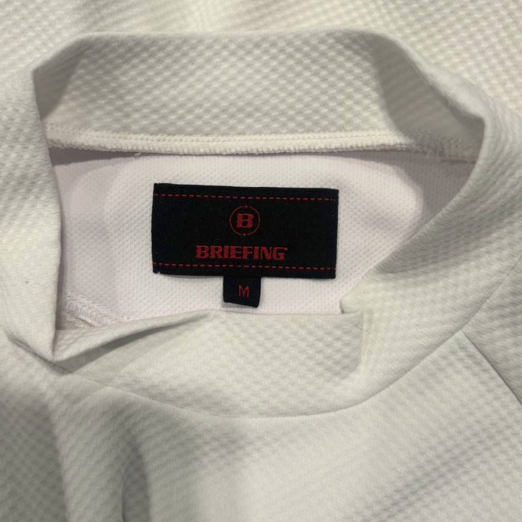 BRIEFING ホワイトシャツ 美品】BRIEFING モックネック半袖シャツ