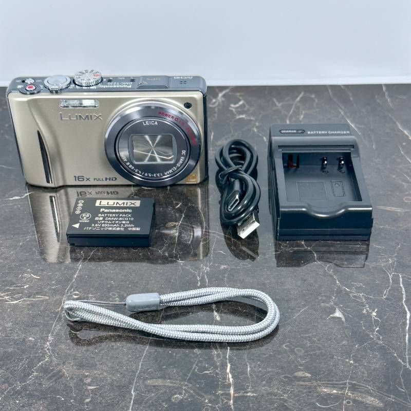 美品】Panasonic パナソニック LUMIX DMC-TZ20 ゴールド 1410万画素