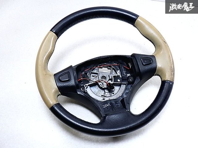 純正 XN12A ローバーミニ クラシック ノーマル レザー ステアリング