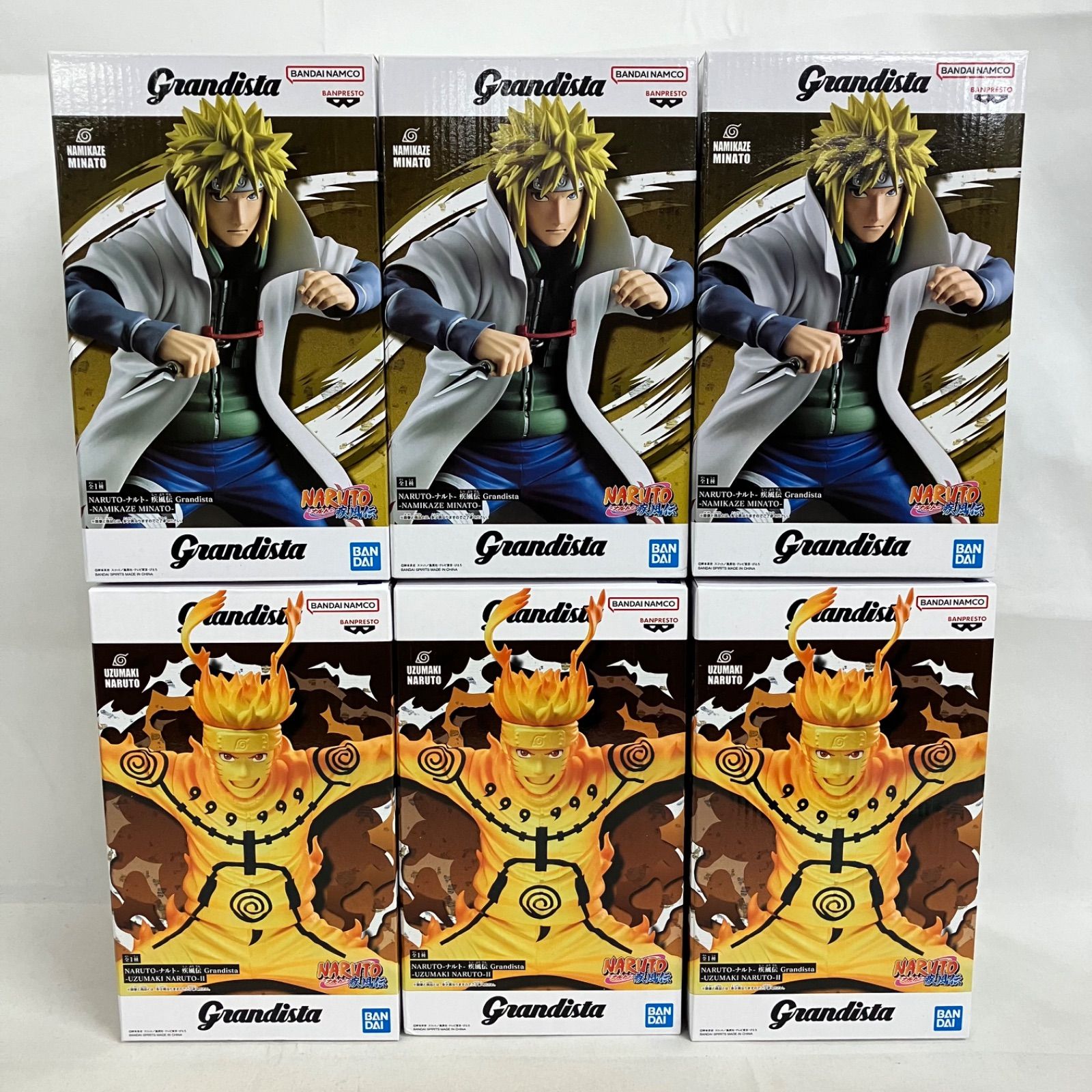 ナルト疾風伝 Grandista 波風ミナト 18個セット 未開封 NARUTO疾風伝 Grandista うずまきナルトⅡ 波風ミナト