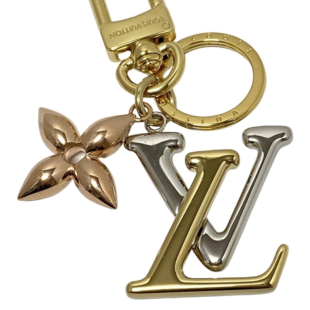 ルイヴィトン ゴールドチャーム ルイヴィトン キーホルダー(チャーム)新品同様 ポルトクレLVニュー