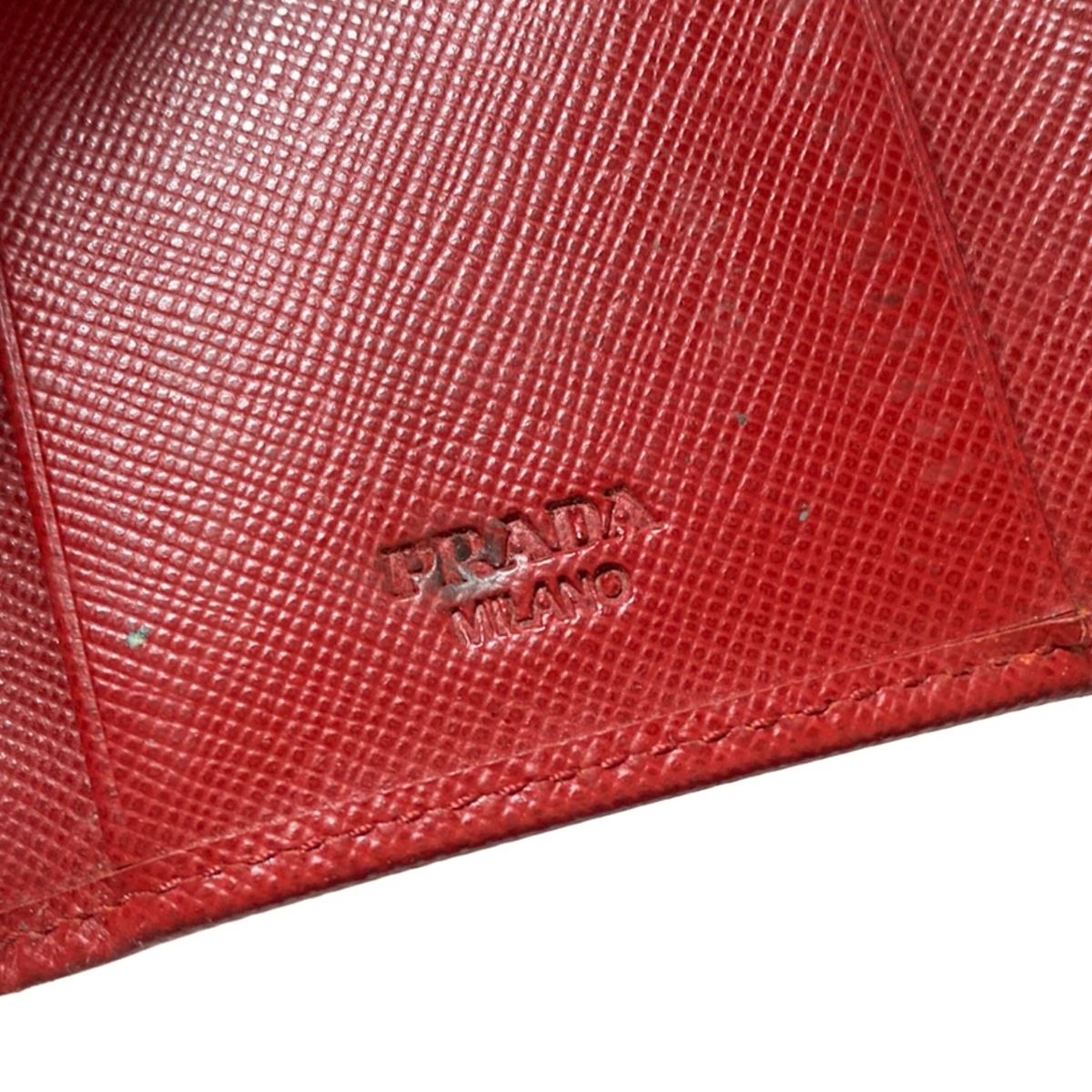 PRADA(プラダ) キーケース - レッド 6連フック/リボン レザー - メルカリ