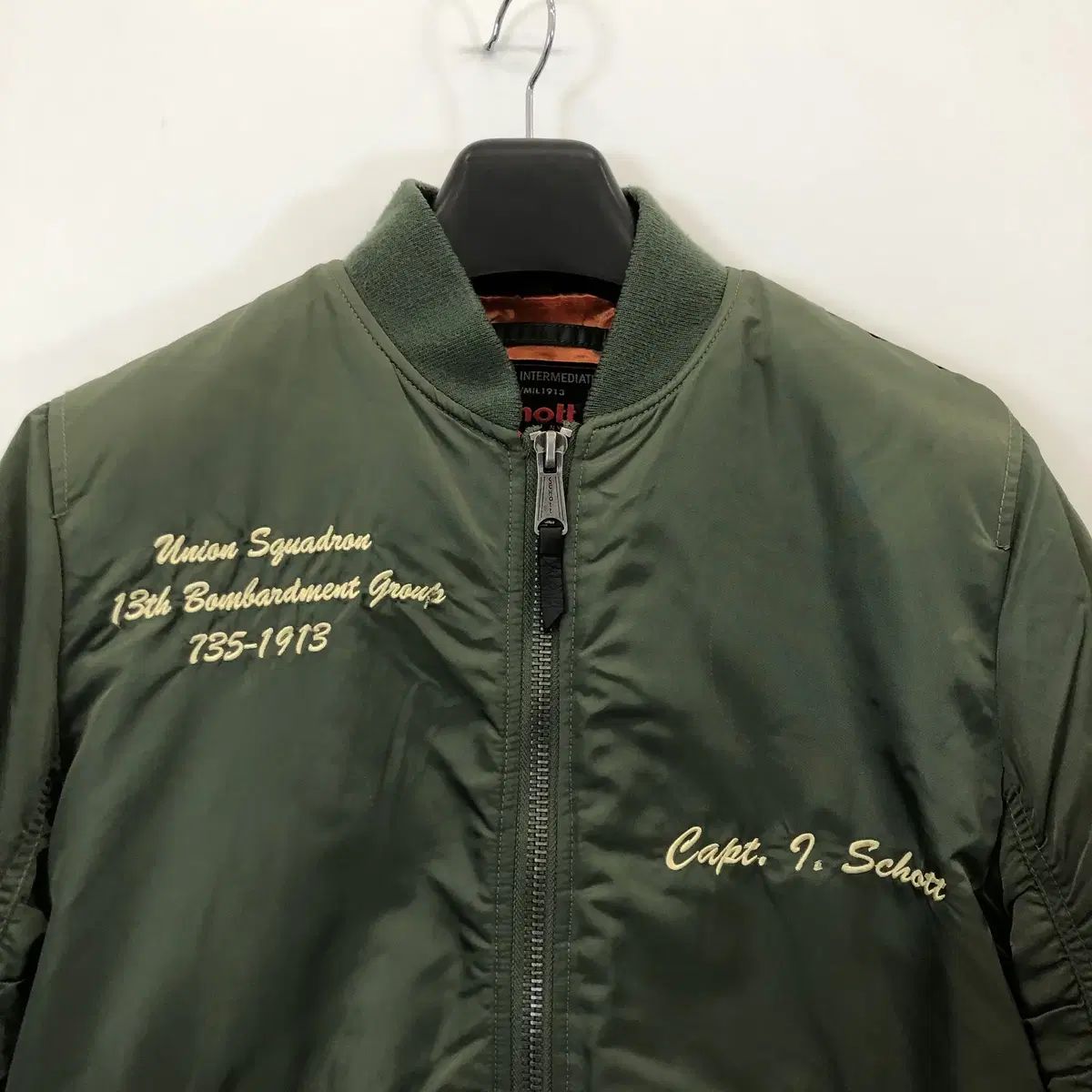 Schott ショット NYC MA-1 フライト オリジナル MA-1ジャケット L