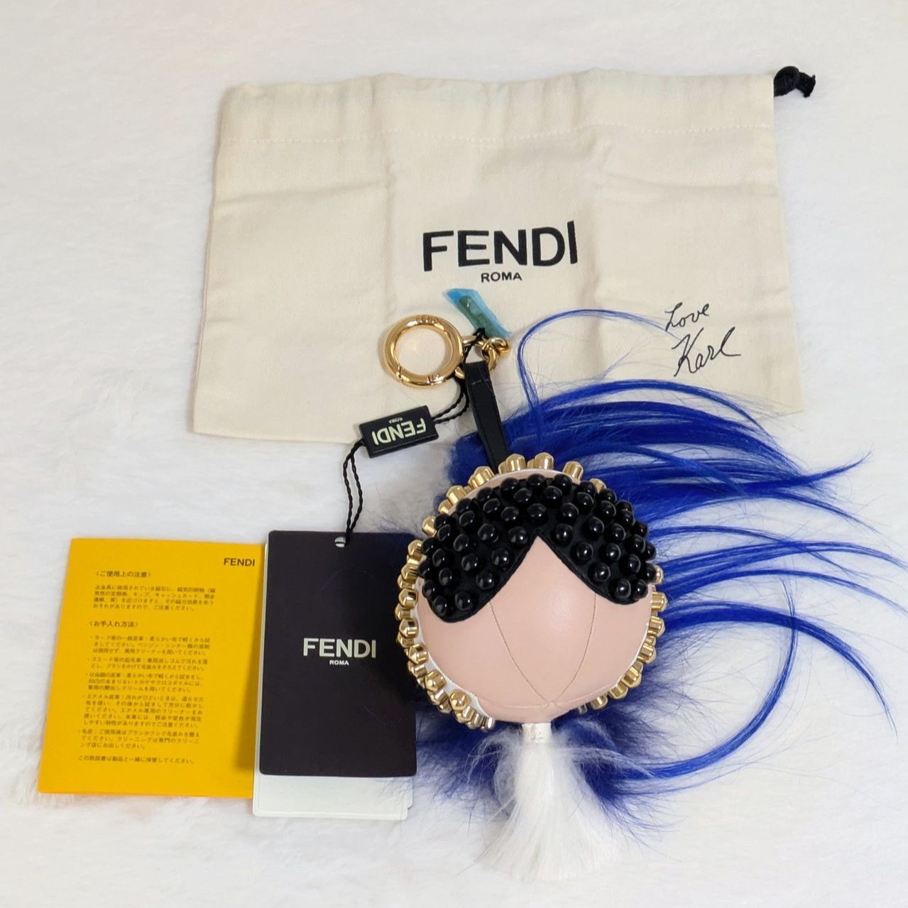 FENDI フェンディ パンキート カール・ラガーフェルド バッグチャーム