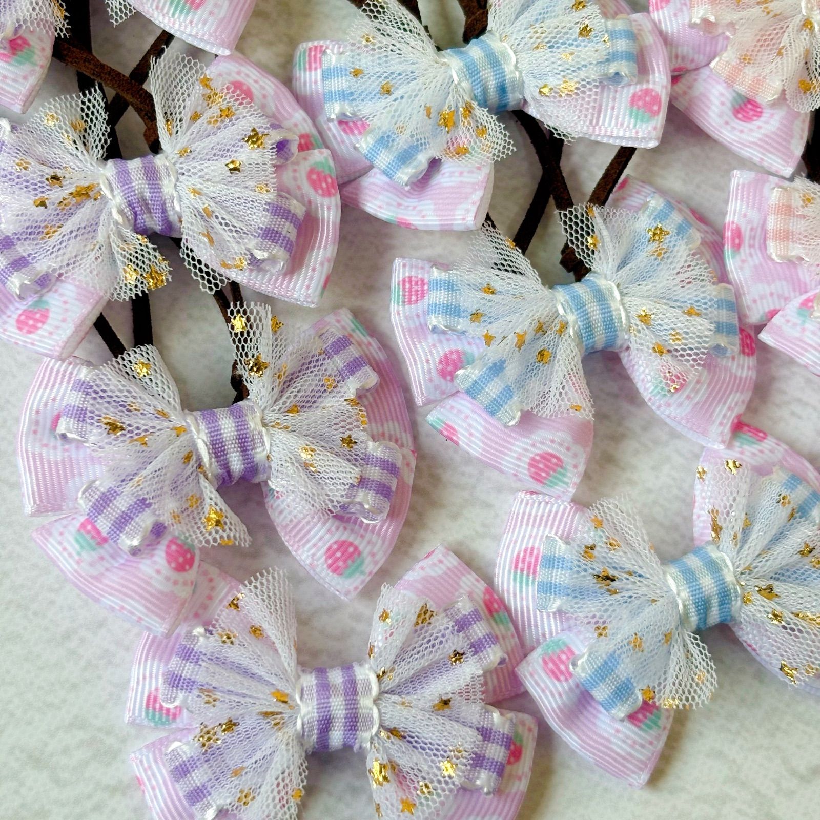 在庫限り】 14本 トリミングチョーカー 《097》苺 いちご チュール