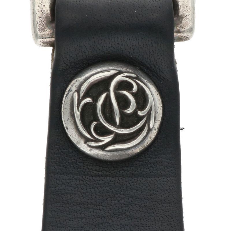 クロムハーツ BELT LOOP D RING Dカンフローラルボールボタンベルト