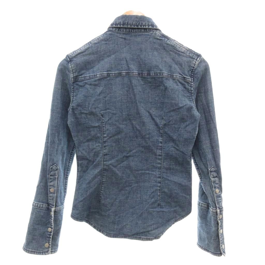 ダナキャランニューヨーク DKNY 美品 デニムジャケット シャツ 4