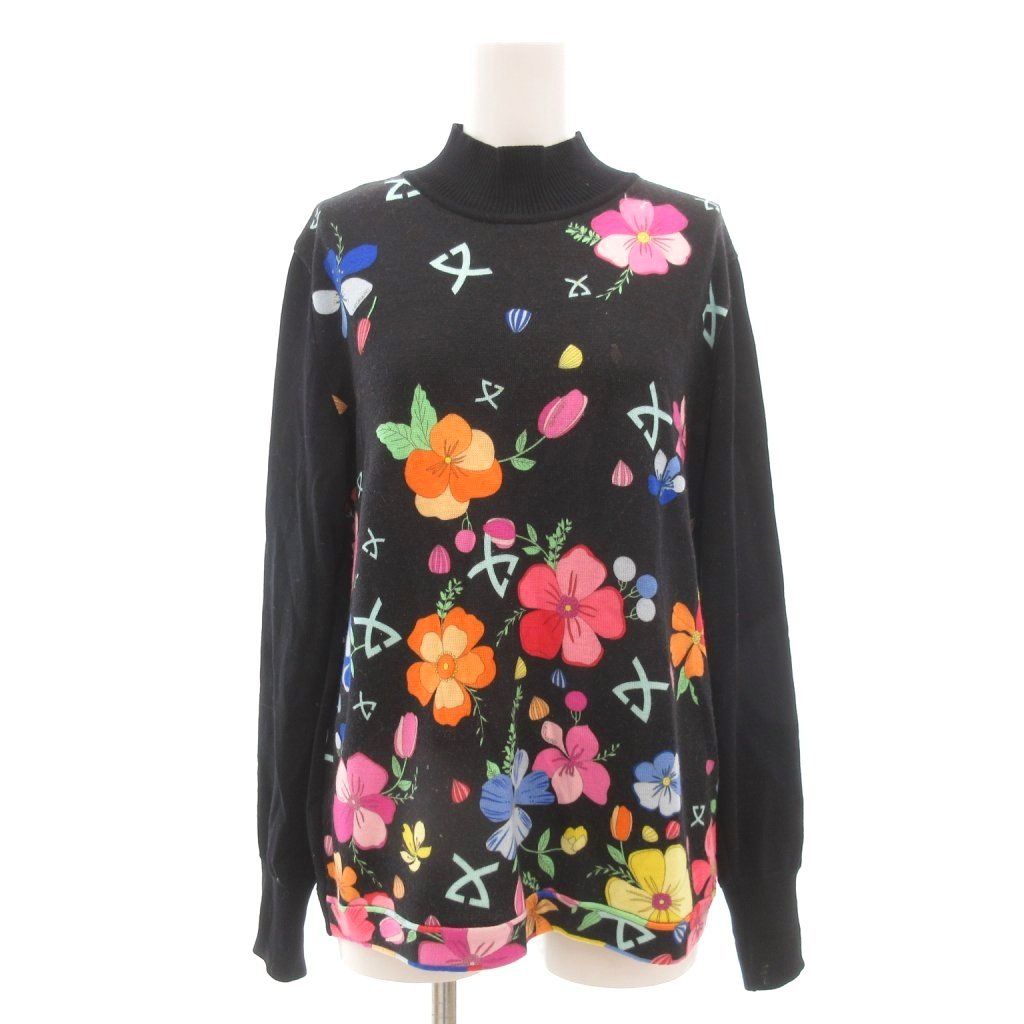 レオナールスポーツ LEONARD SPORT ニットプルオーバー ウール 花柄