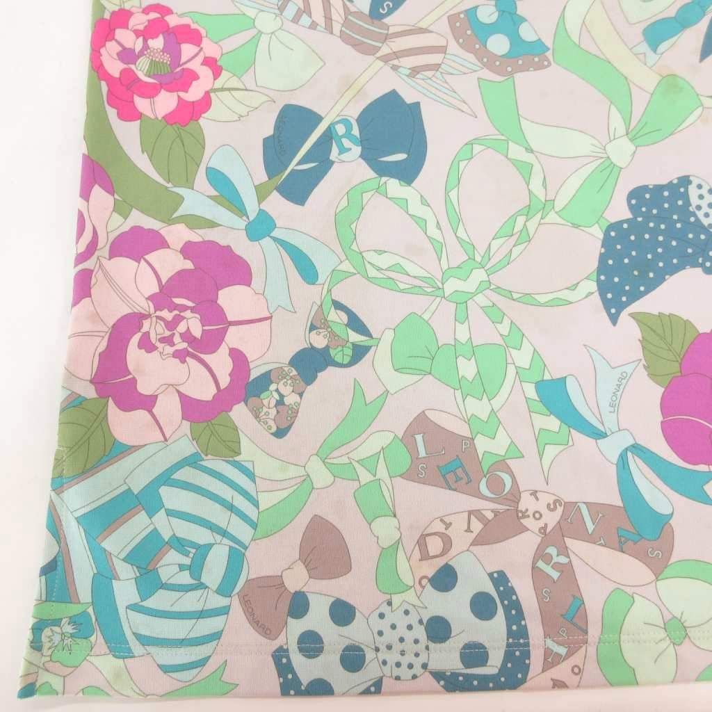 レオナールスポーツ LEONARD SPORT チュニック カットソー 花柄 半袖