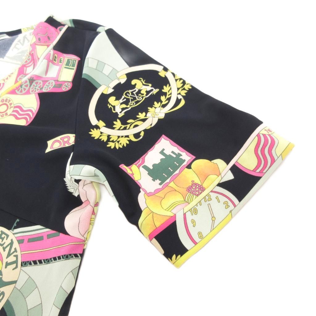 レオナールスポーツ LEONARD SPORT チュニック カットソー 半袖 40 紺