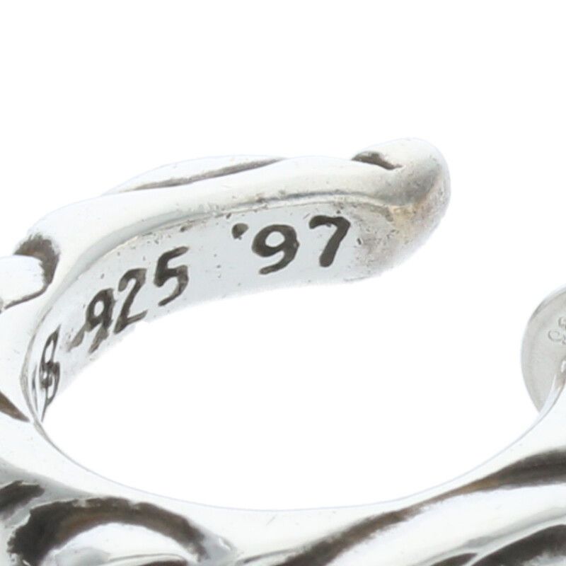 クロムハーツ HOOP SCROOL 1/スクロールフープ シルバーピアス メンズ