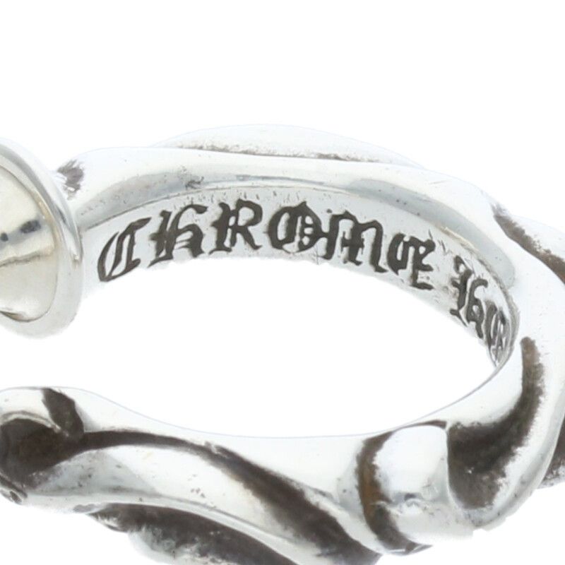 クロムハーツ HOOP SCROOL 1/スクロールフープ シルバーピアス メンズ