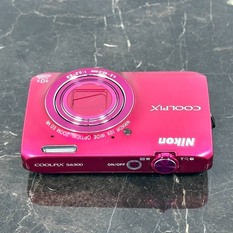 美品】Nikon COOLPIX S6300 レッド コンパクトデジタルカメラ 1600万