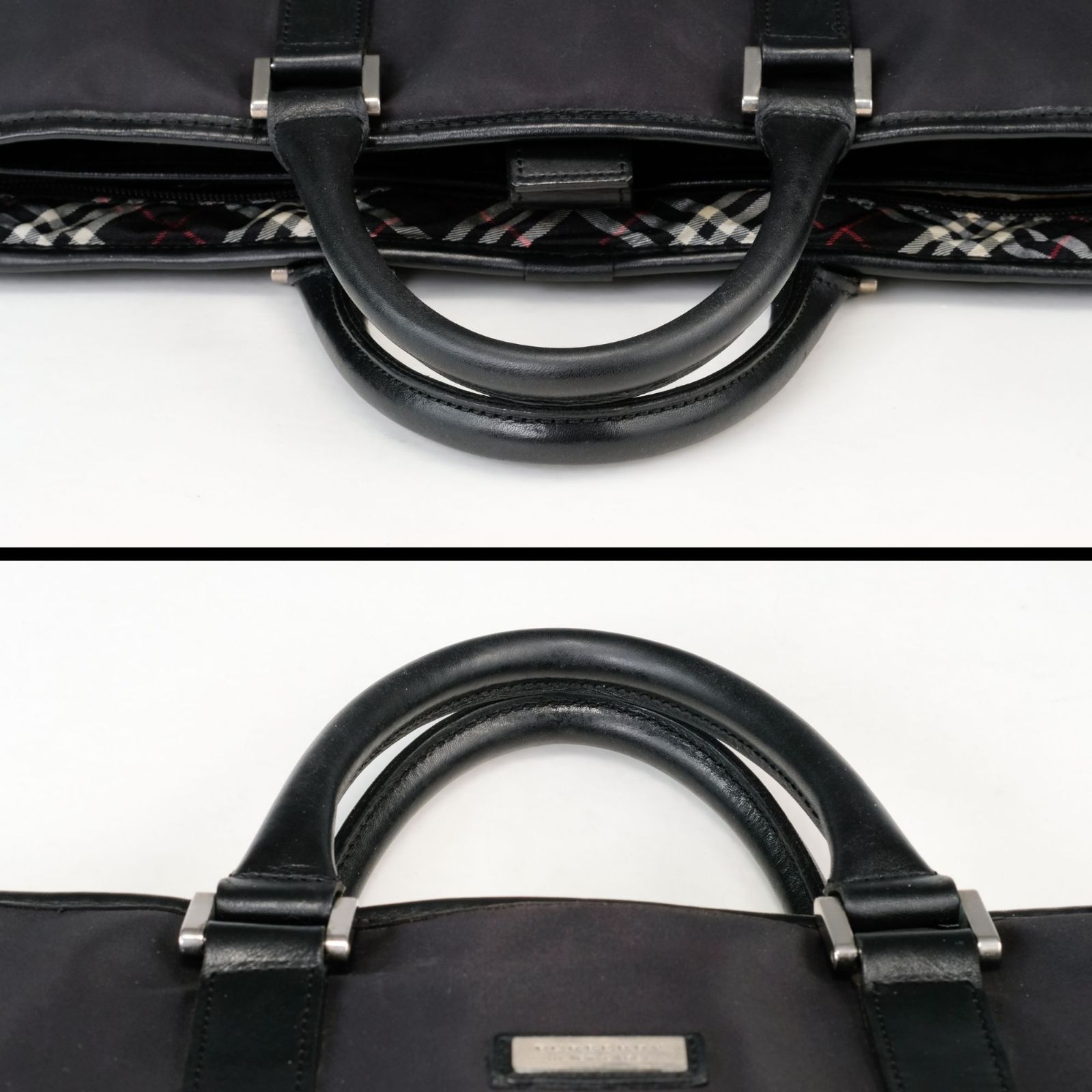 美品】 BURBERRY バーバリー ビジネスバッグ ノバチェック ナイロン