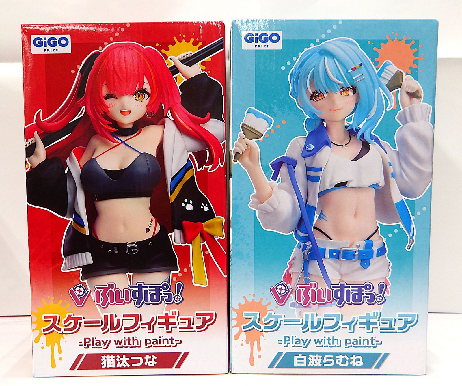 中古】 猫汰つな 白波らむね ぶいすぽっ! スケールフィギュア -Play