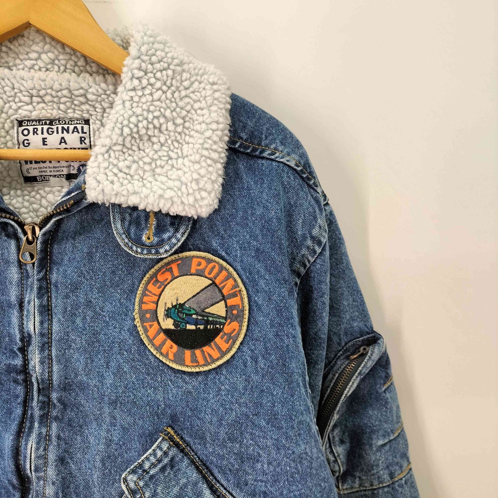 ボブソン BOBSON 90S WEST POINT G-1 エンブレムワッペン チンスト付 