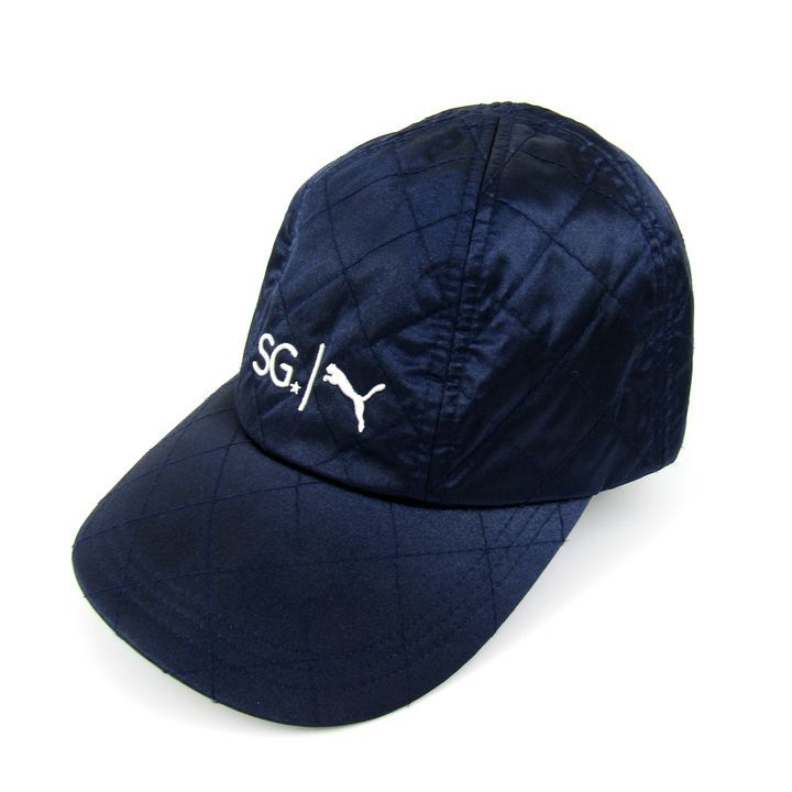 プーマ × セレーナゴメス SG キャップ キルティング ロゴ ゴルフ 帽子 ブランド レディース レディース ネイビー PUMA 【中古】 キャップ 帽子 PUMA プーマ ウィメンズ ゴルフ W サガラ Pロゴ キャップ レディース