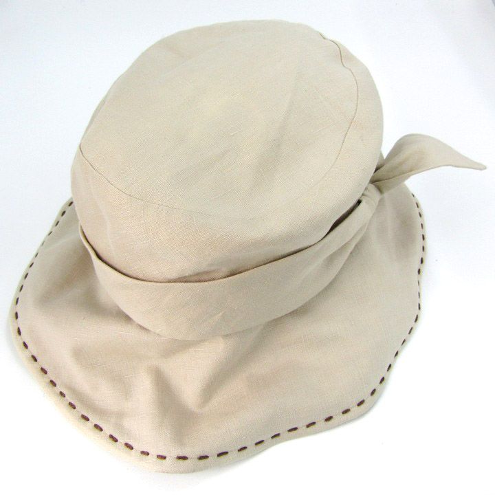 マキシン　リボン付きウールハット　ベージュ マキシン◇maxim ベージュ ハットリボン付き
