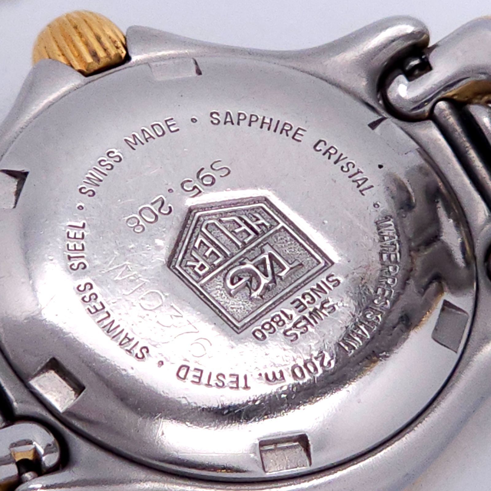 TAG HEUER タグ ホイヤー S95.208 セル QZ 動作品 コンビ - メルカリ