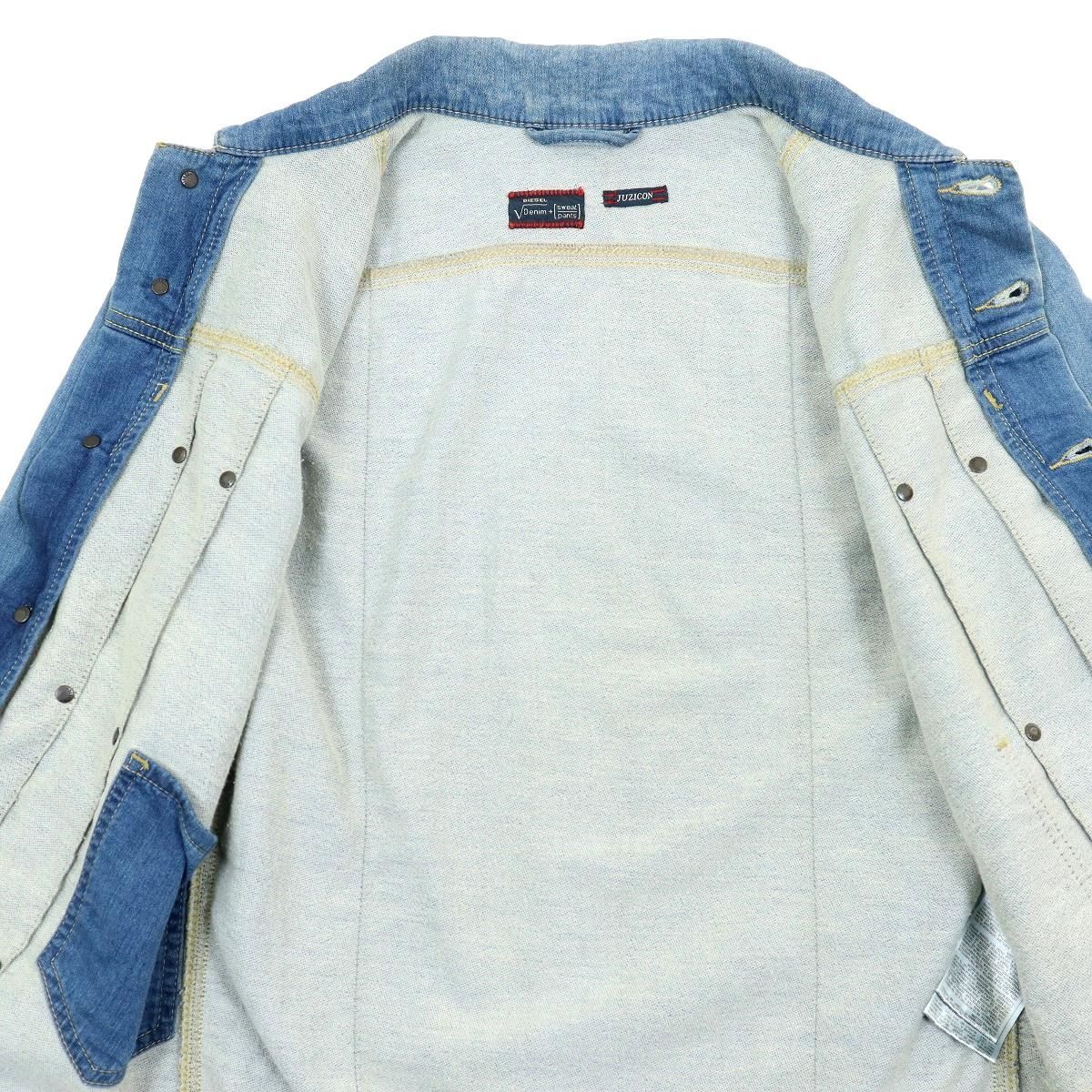 B3671】DIESEL ディーゼル デニムジャケット デニムスウェット Gジャン 