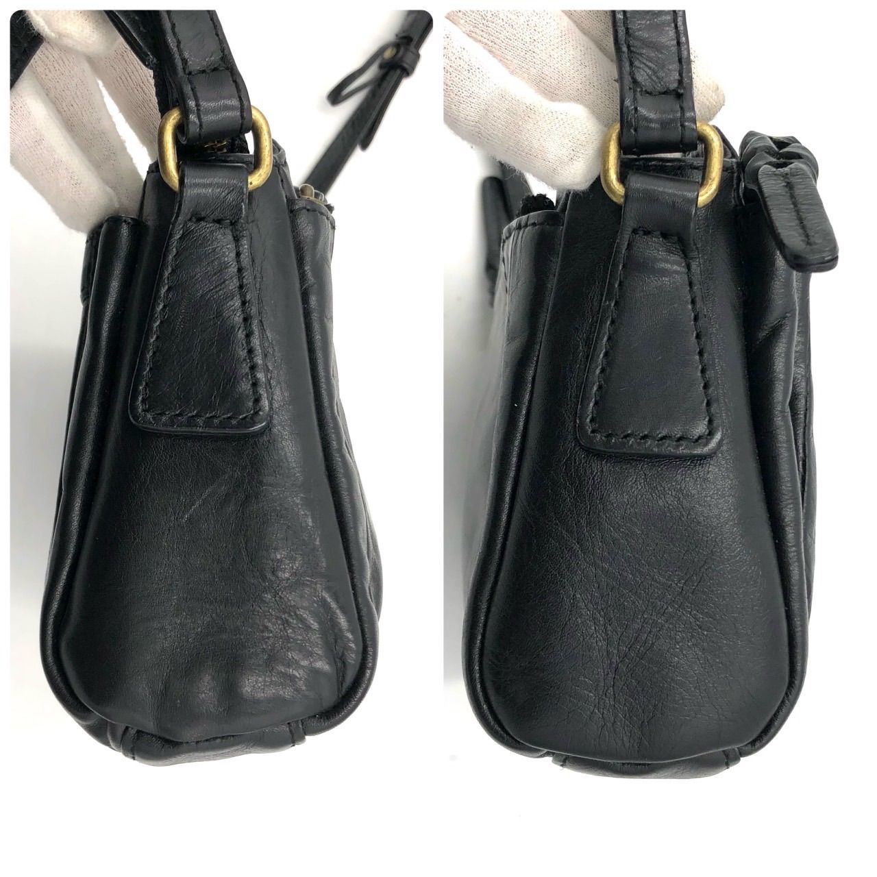 【未使用】 DAKOTA ダコタ 牛革 メッシュ ショルダーバッグ ブラック Dakota - 【未使用】 DAKOTA ダコタ 牛革 メッシュ ショルダーバッグ