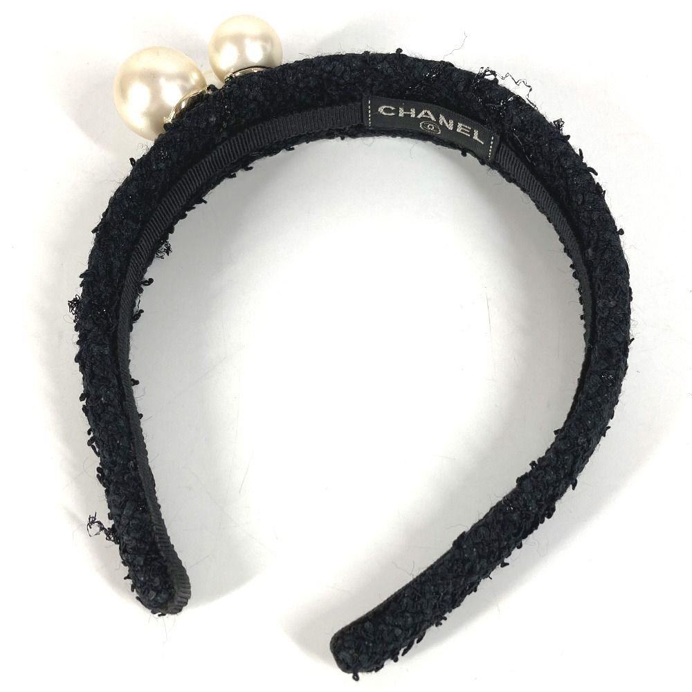 CHANEL シャネル カチューシャ CC ロゴ ココマーク フェイクパール