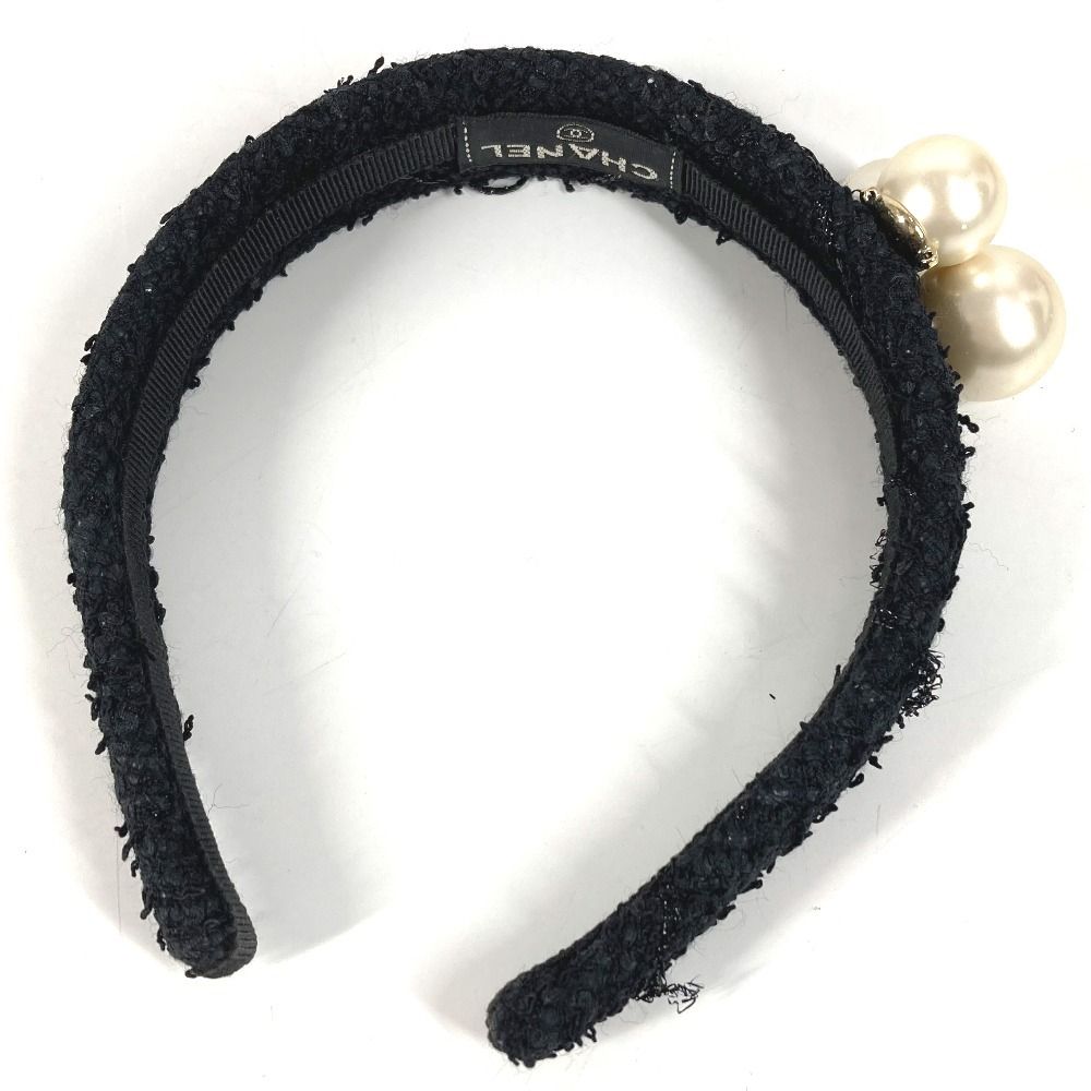 CHANEL シャネル カチューシャ CC ロゴ ココマーク フェイクパール