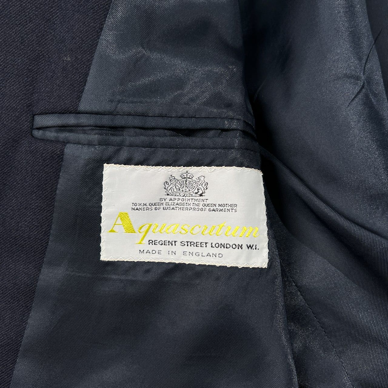 60s 70s Aquascutum アクアスキュータム ワッペン付き 金ボタン 
