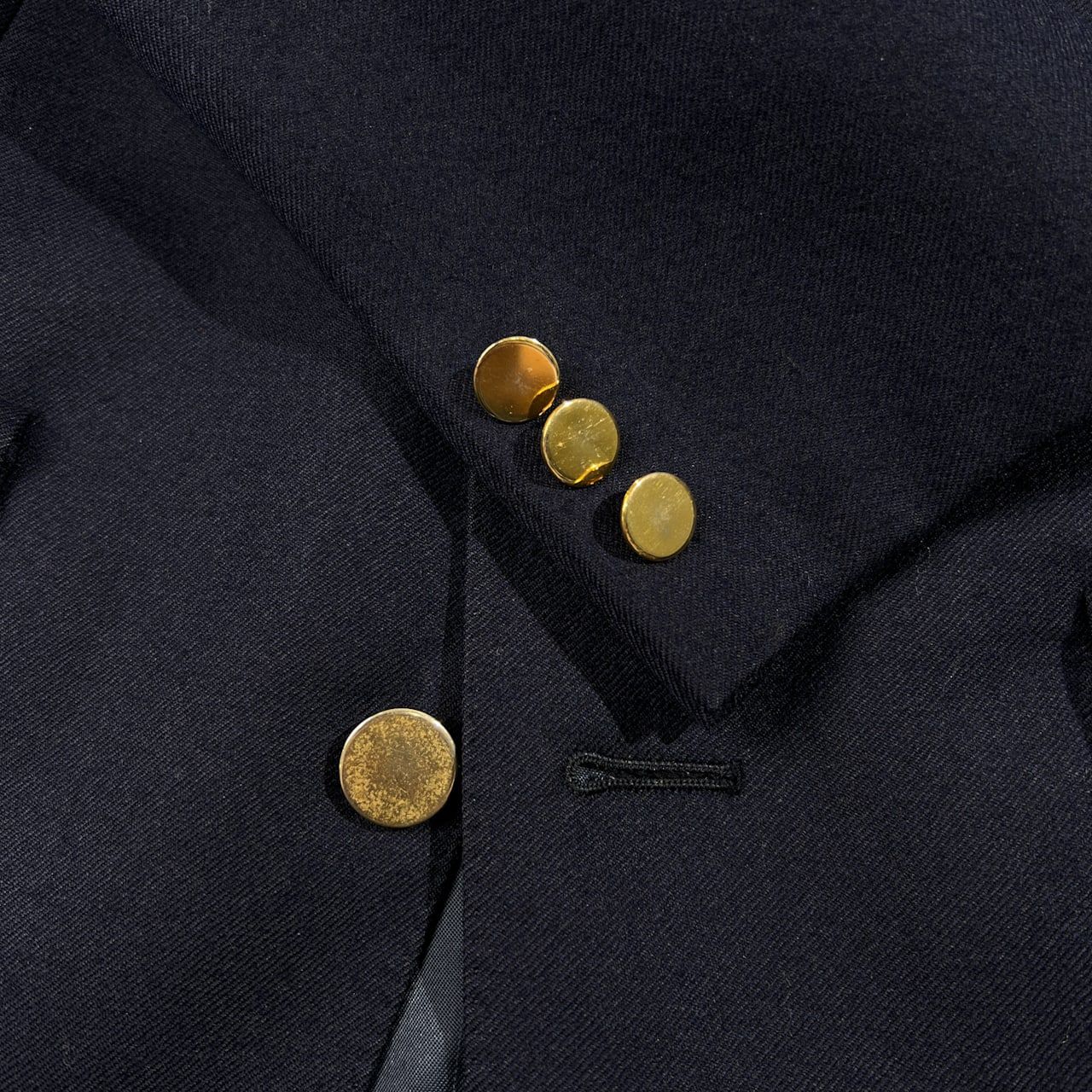 60s 70s Aquascutum アクアスキュータム ワッペン付き 金ボタン