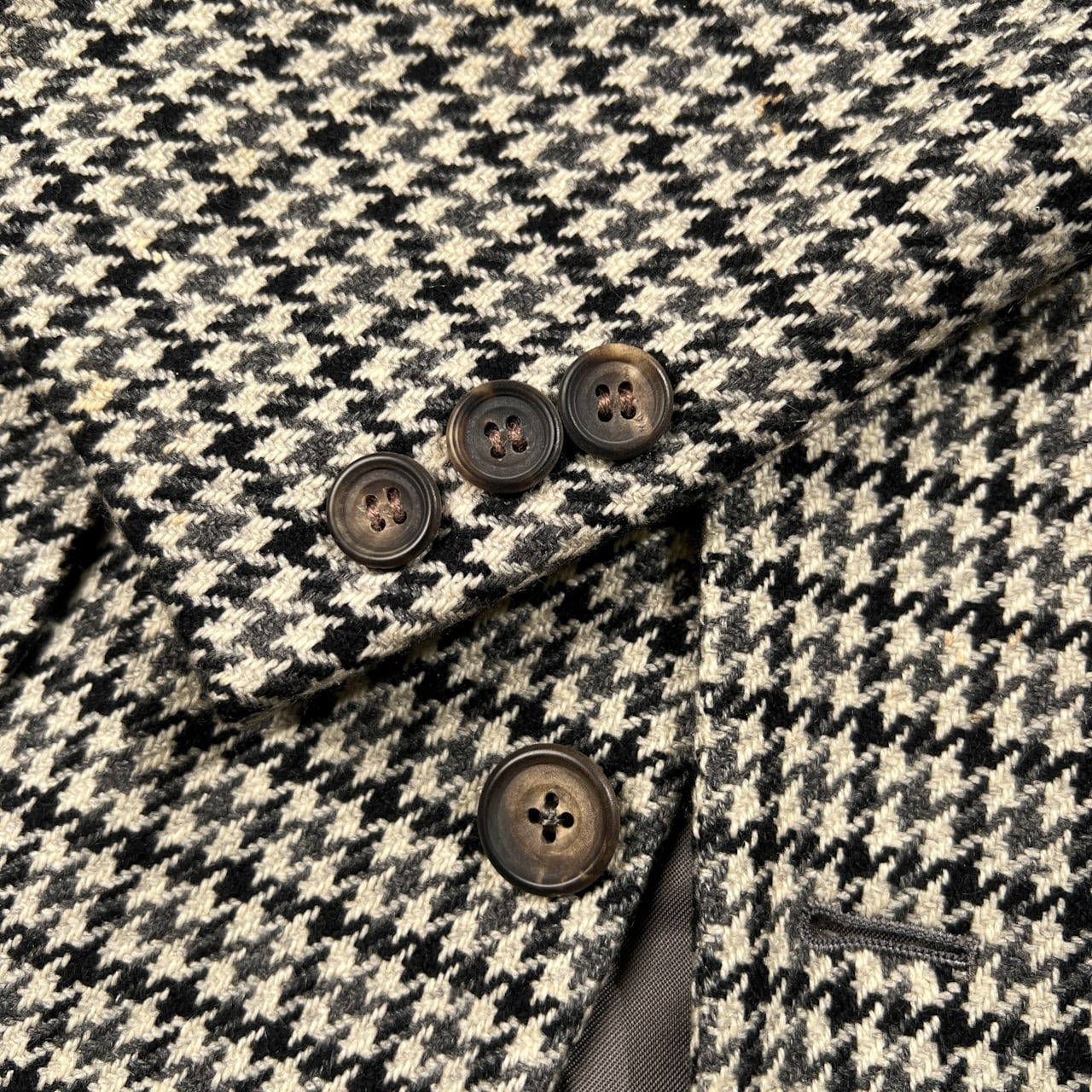 60s 70s カシミヤ100% Aquascutum アクアスキュータム 千鳥格子