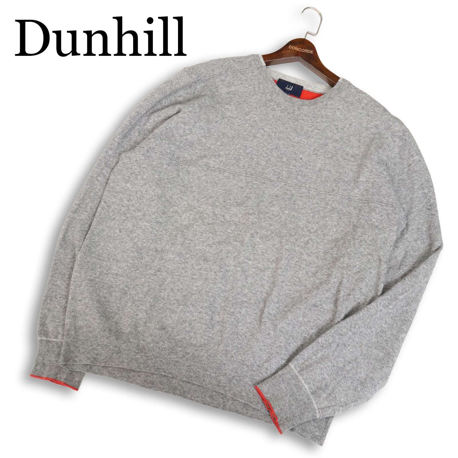 新品10万 ダンヒル dunhill ニット セーター ウール クルーネック イタリア製☆ Dunhill ダンヒル 秋冬☆ ウール クルーネック ニット