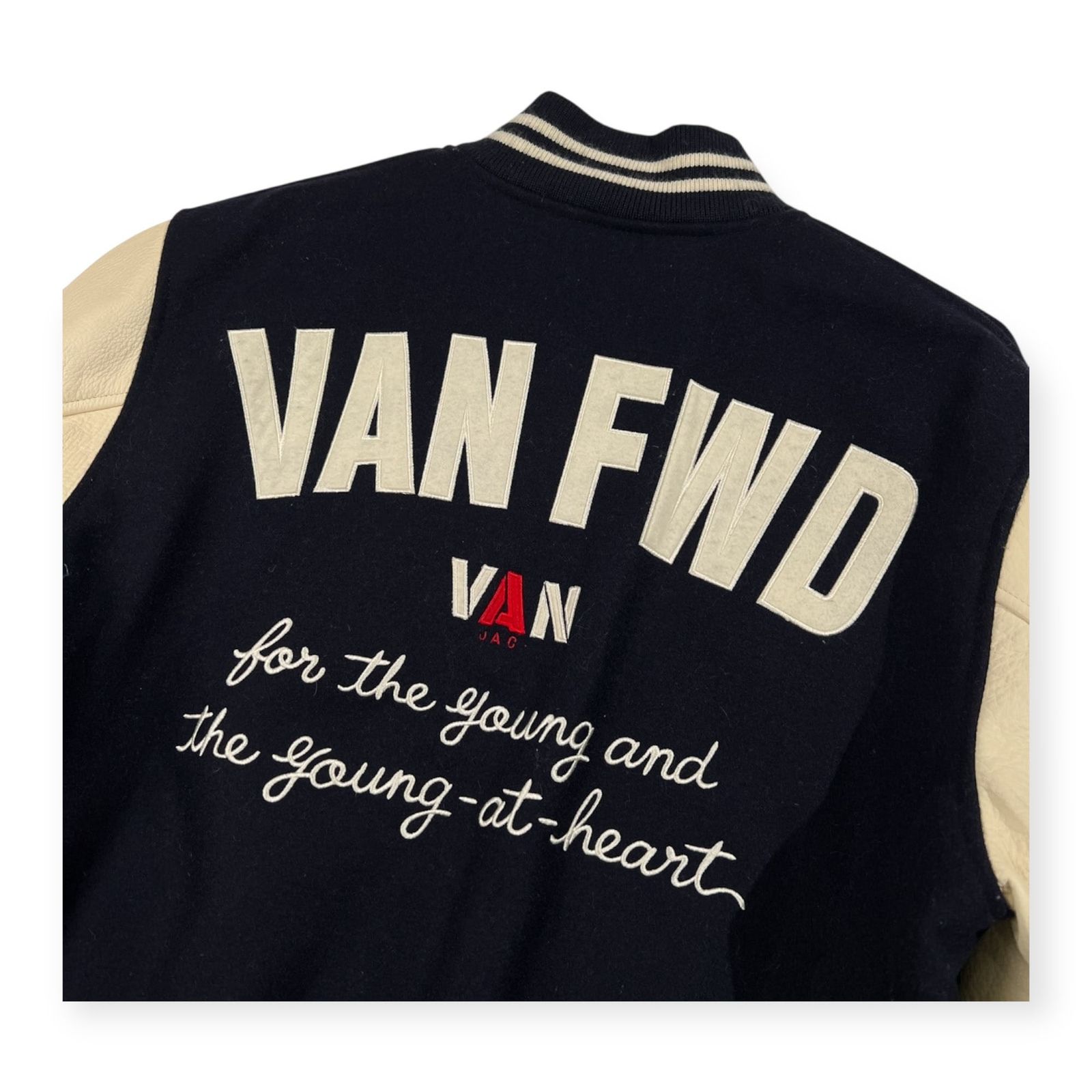 VAN JAC ヴァンジャケット VAN FWD フルデコ レタードワッペン 袖革