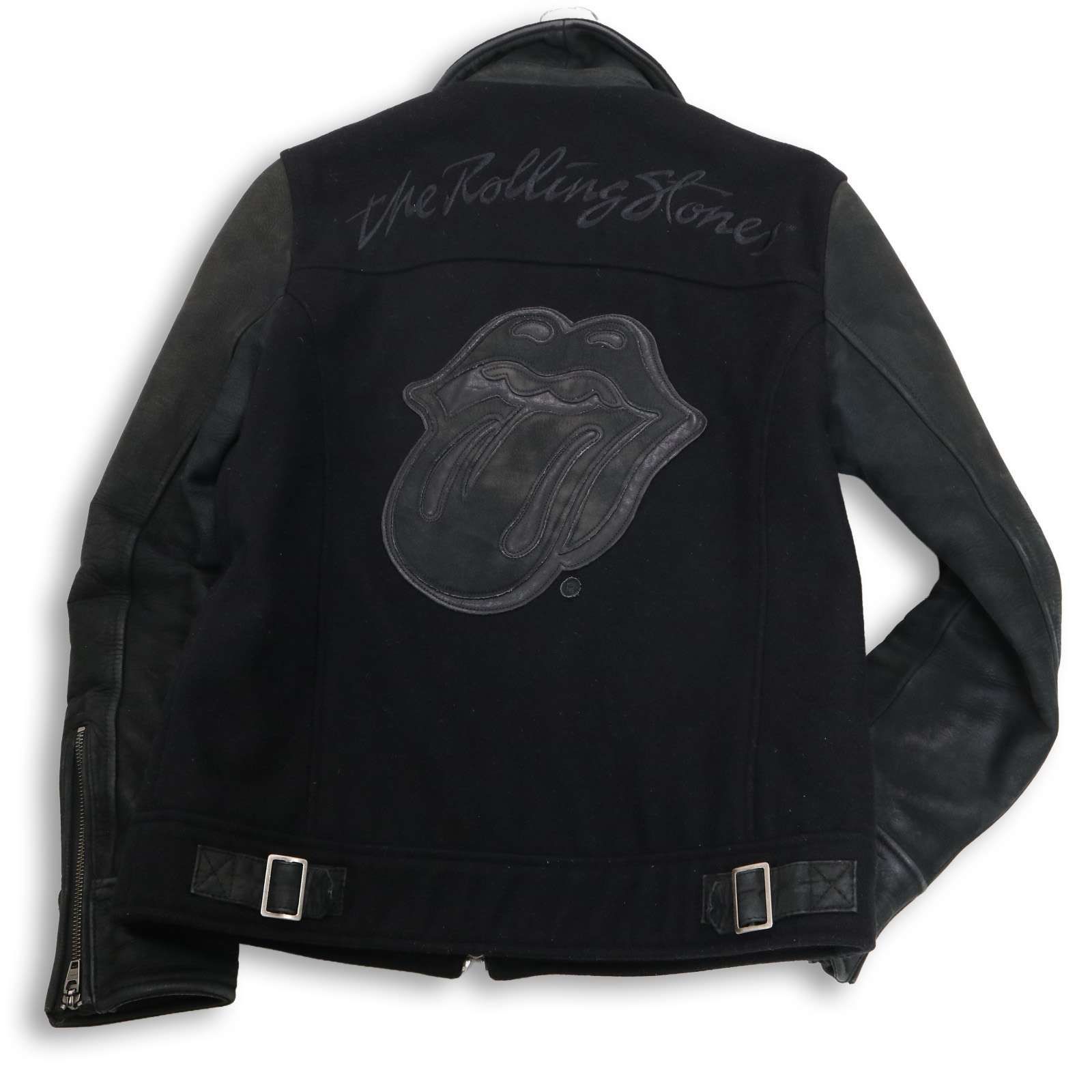JACKROSE ジャックローズ × ローリングストーンズ 袖革☆ カウ レザー