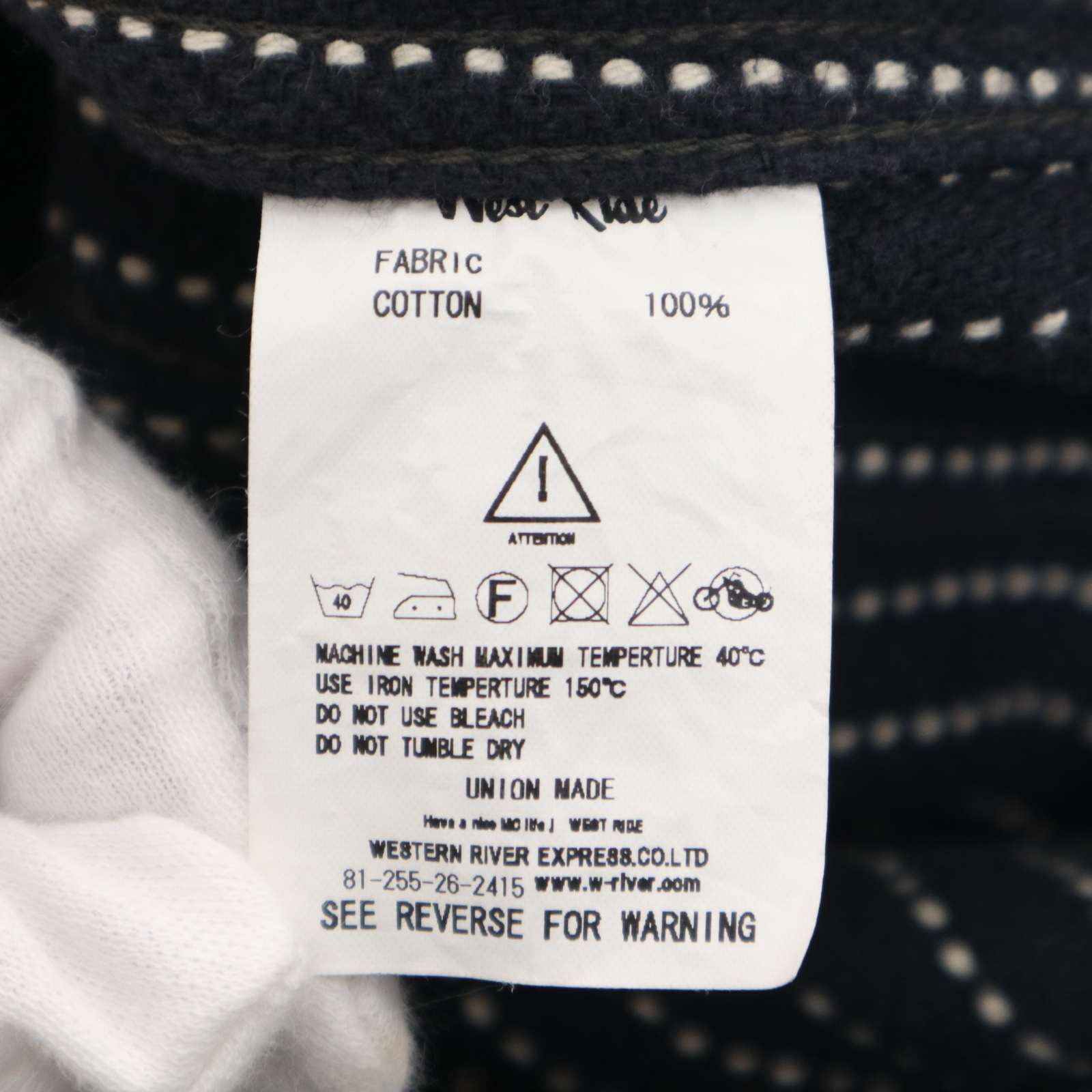 WEST RIDE ウエストライド CYCLETOGS 秋冬☆ ウォバッシュ ストライプ