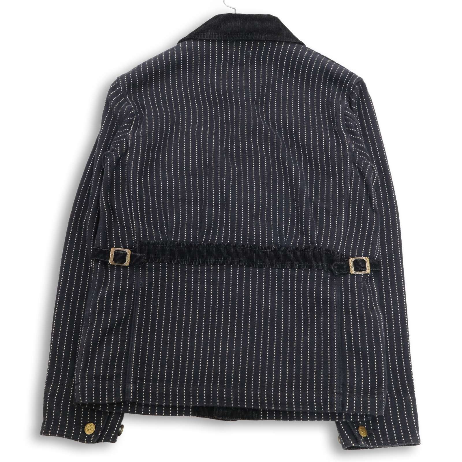 WEST RIDE CYCLETOGS ネイビー ウォバッシュ　カバーオール WEST RIDE ウエストライド CYCLETOGS 秋冬☆ ウォバッシュ ストライプ